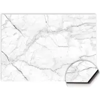 KitchenArt - Carrara Light Spatscherm - 70x30 cm - Spatscherm Achterwand Keuken - Spatwand Keuken