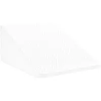 vidaXL Been Kussen Effen Wit 60 x 50 x 30 cm Traagschuim