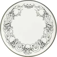 Remo Tt-0813-ax-t01 - -pelle Tattoo Skull 13 drumvel