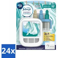 Ambi Pur - 3Volution - Starterkit - Fresh Linnen - 20 ml - Voordeelverpakking - 24 stuks
