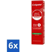 Colgate – Max White Expert Purifying Power – Tandpasta – 75 ml - Voordeelverpakking - 6 stuks