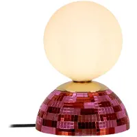 Lucide GLITZER - Tafellamp - Ø 14 cm - 1xG9 - Roze - Essential