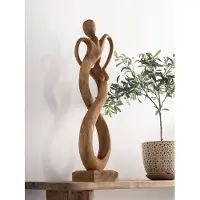 MUST Living Statue Dancing couple large,±75x20x13 cm gerecycled teakwood