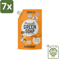 Marcel's Green Soap 7 x Marcel’s Green Soap – Handzeep Navulling – Sinaasappel & Jasmijn – 500 ml - Grootverpakking - Kabel - Kabels - Kabelsysteem - Kabelsysteem