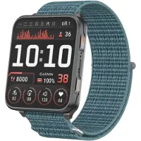 Strap-it Nylon 'Alpine' bandje (24mm) - Geschikt voor TicWatch Pro 5 / Enduro, Coros Nomad / Coros Apex 4 46mm / Garmin Venu X1 / Premium, duurzaam & stijlvol - Groenblauw