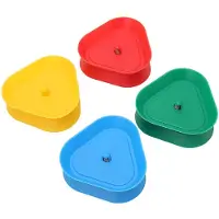 LONGZIMING -Kaartenhouder Driehoek – Handsfree Pokerhouder – Kaartenstandaard voor Kinderen, Volwassenen en Senioren – Ideaal voor Pokeravonden & Familiekaartspellen – 4 Kleuren Set