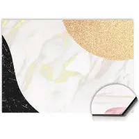 KitchenArt - Marble Chic Spatscherm - 90x45 cm - Spatscherm Achterwand Keuken - Spatwand Keuken