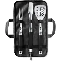 Boretti BBQ Accessoires Set (3-delig) – tang, spatel & vork + opbergtas