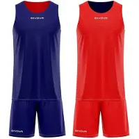 Givova Reverse Set Zonder Mouwen Rood,Blauw L Man
