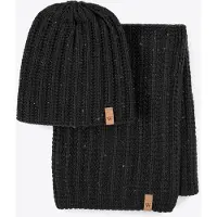 WITTCHEN - Winter Set voor Mannen - Fijn Patroon - Zwart - Acrylic