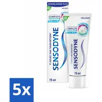 Sensodyne - Tandpasta - Complete Protection + Cool Mint - Koele Munt - 75 ml - Bulkverpakking - 5 stuks