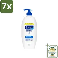 Sanex 7 x – Douchecrème – Expert Skin Health Protector – 750 ml - Grootverpakking - Kabel - Kabels - Kabelsysteem - Kabelsysteem