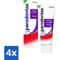 Parodontax 4 x - Tandpasta - Ultra Clean - Tegen Bloedend Tandvlees - 75 ml - Tandpasta - Bloedend Tandvlees - Tandplak - Gezond Tandvlees - Mondverzorging