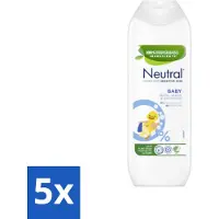 Neutral 5 x - Baby Shampoo - Gevoelige huid - Parfumvrij - 250 ml - Baby Shampoo - Gevoelige Huid - Parfumvrij Shampoo - Zeepvrij Shampoo - Mild Shampoo
