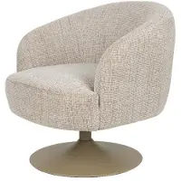 Puur - Rolland draaifauteuil - beige/bruin