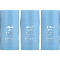 Alka Deo Fresh Cotton - 3 x 30 ml - Basische Deo pH 8,2 - Vegan & Natuurlijke en Gezonde Deodorant - 0% Aluminium - Deodorant Stick - Unisex