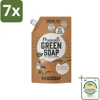 Marcel's Green Soap 7 x Marcel’s Green Soap – Allesreiniger Navulling – Sandelhout & Kardemom – 500 ml - Grootverpakking - Koffiezetapparaat