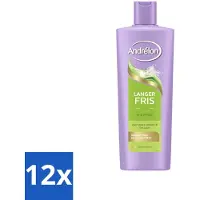 Andrélon – Shampoo – Langer Fris – 400 ml - Voordeelverpakking - 12 stuks