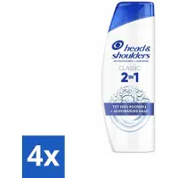 Head & shoulders – 2-in-1 – Classic – 300 ml - Voordeelverpakking - 4 stuks