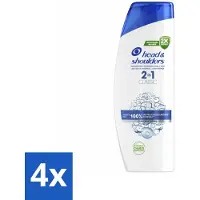 Head & shoulders - Shampoo - 2-in-1 - Classic - 100% Roosvrij - 400 ml - Voordeelverpakking - 4 stuks