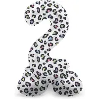 Folat - Staande folieballon Cijfer 2 Bright Panther - 41 cm