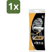 BIC 1 x - Scheermesjes - Metaal - Enkel Mesje - Wegwerpmesjes - 5 Scheermesjes - Scheermesje - Wegwerpmesje - Roestvrij Staal - Enkel Mesje - Precisie Scheren