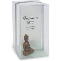 Miko Sfeerlicht - Happiness - Gelukskaarsje - Boeddha - 11,5cm