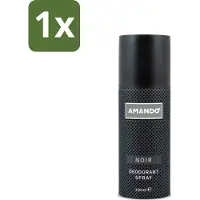 Amando 1 x - Noir - Deodorant - Spray - 150 ml - Noir Deodorant Spray - Deodorant Spray Voor Mannen - Klassieke Geur - Langdurige Bescherming - Mannelijke Geur