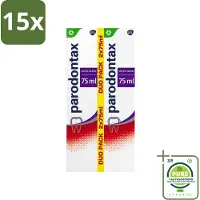 Parodontax 15 x - Tandpasta - Ultra Clean Dagelijkse Formule - Tegen Bloedend Tandvlees - 2 x 75 ml - Grootverpakking - Tandpasta - Bloedend Tandvlees - Tandplak - Mondhygiëne - Tandvleesbescherming