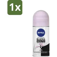 Nivea 1 x - Deodorant - Roller - Invisible for Black & White Clear - 50 ml - Deodorant Roller - Anti-transpirant - 48 Uur Bescherming - Witte Strepen Voorkomen - Gele Vlekken Voorkomen