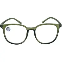 Fangle Computerbril Big Round double Olive +2.0