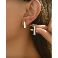 Vibe - Mini Drop - zilver - oorbel - juweel - geschenk - feestdagen - unisex -