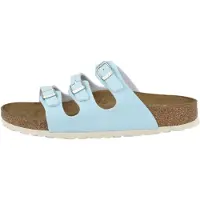 Birkenstock Muiltjes ' Florida Birko ' lichtblauw / bruin