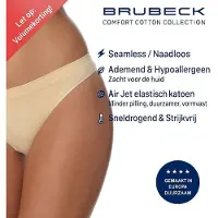 BRUECK Slip TH00182A Damen bequeme Baumwolle beige Größe M
