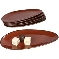 MamboCat 6-delig set taartbordjes bruin – 211573