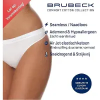 BRUECK Höschen TH00182A für Frauen Komfort Baumwolle Weiß Größe XL