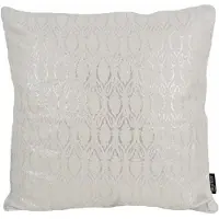 Gek op kussens! Sierkussen oona white / silver | 45 x 45 cm | polyester