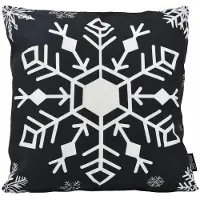 Gek op kussens! Zwart-wit kerst #1 | 45 x 45 cm | kussenhoes | katoen/polyester