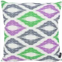 Gek op kussens! Sierkussen diamond groen/paars outdoor | 45 x 45 cm | katoen/polyester