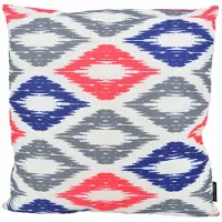Gek op kussens! Sierkussen diamond roze/blauw outdoor | 45 x 45 cm | katoen/polyester
