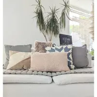NOVÉE Velvet swirl crème/beige | 30 x 50 cm | kussenhoes | fluweel/polyester