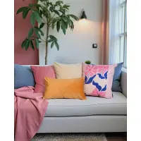Gek op kussens! Velvet lichtroze | 45 x 45 cm | kussenhoes | polyester