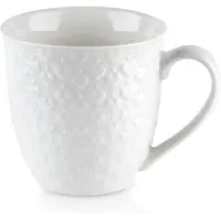Orion Grote Keramische Mok met Hartjes - 580 ml - Wit
