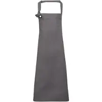 Premier Unisex Calibre Heavy Cotton Canvas Bib Apron (Donkergrijs)