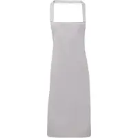 Premier Dames/Dames Slim Apron (geen Zak) / Werkkleding (Pakket van 2) (Zilvergrijs)