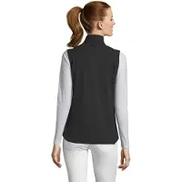 Sol Dames/Dames Rallye Softshell Mouwloos Gilet (Zwart)