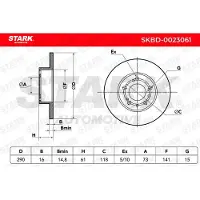 Stark SKBD-0023061 Remschijf