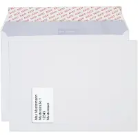 Elco Office Enveloppen Met Venster C4 324 (B) x 229 (H) mm Kleefstrip Wit 120 g/m² 50 Stuks