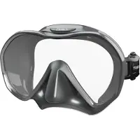 Tusa Zensee – Premium duikmasker met geïntegreerde lens, panoramisch zicht, lichtgewicht ontwerp en comfortabel draagcomfort – Grijs Metallic – M1010 QGM