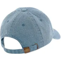 Beechfield Unisex Laag Profiel Vintage Denim-Look Cap (Vintage Licht Denim)